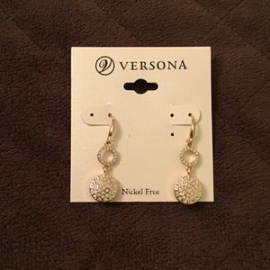 Sparkly Gold Dangle Earrings